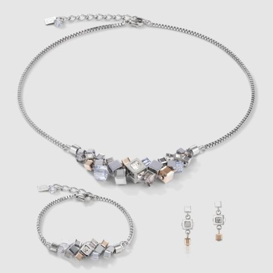 Серьги Coeur de Lion Silver-Rosegold 5037/21-1723
