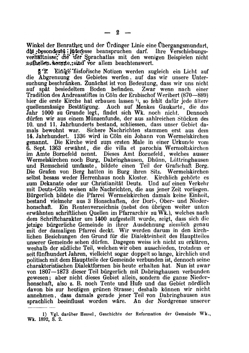 Der Dialekt Der Gemeinde Wermelskirchen | Max Hasenclever