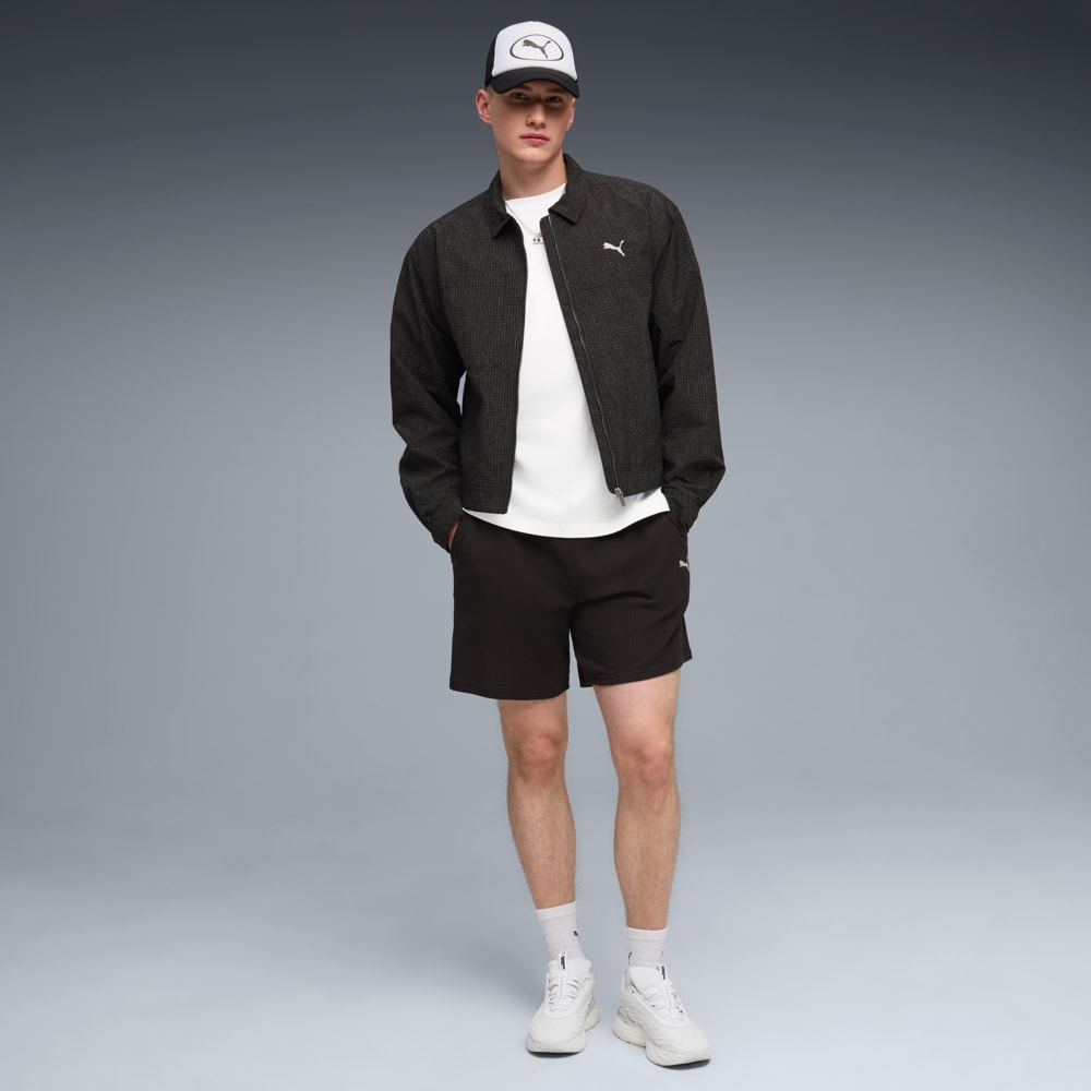 Шорты спортивные мужские PUMA WARDROBE ESS Waffle Relaxed Shorts 7"