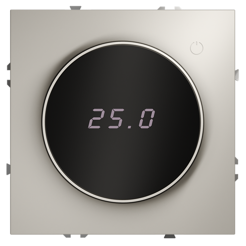 Терморегулятор электронный VOLTUM S70 с индикацией и датчиком, для теплого пола, (кашемир)
