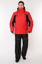 Зимний мужской костюм-поплавок TritonGear Skif -40 (Таслан) Красный/Чёрный