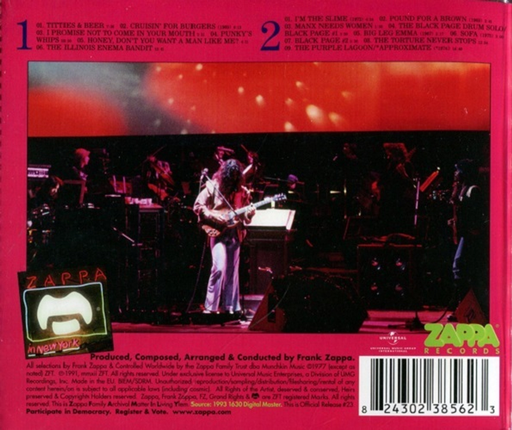 Frank Zappa / Zappa In New York (2CD)