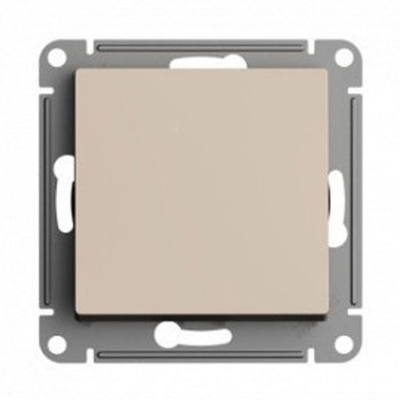 Одноклавишный выключатель 10А SE AtlasDesign, песочный [уп 5 шт] ATN001211