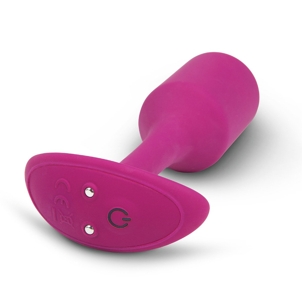 Пробка для ношения с вибрацией розовая B-Vibe Vibrating Snug Plug 2