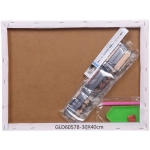 Алмазная мозаика на подрамнике с полным заполнением «МИР ЯРКИХ КРАСОК», икона, 30*40см