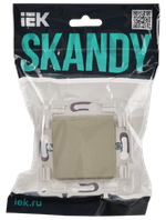 SKANDY Выключатель 1-клавишный 10А SK-V01B бежевый IEK