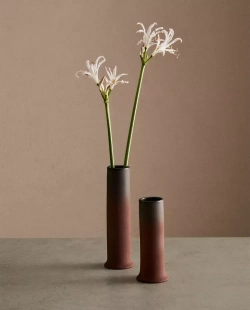 ZARA HOME КЕРАМИЧЕСКАЯ ВАЗА, КОРИЧНЕВЫЙ