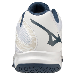 Мужские кроссовки для бадминтона/сквоша Mizuno Thunder Blade 3 - white/dark denim/nimbus cloud