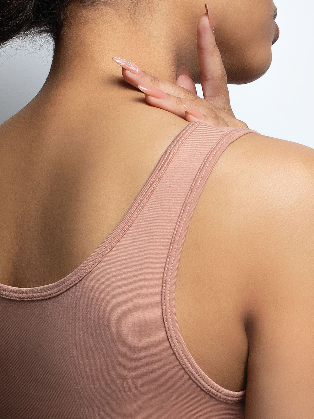 Женская майка с широкими бретелями (Размер: M) (Цвет: бежевый)