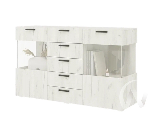 Комод Гостиная Алтея (дуб крафт белый)