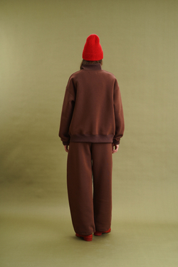 Олимпийка Zoe с начесом, какао