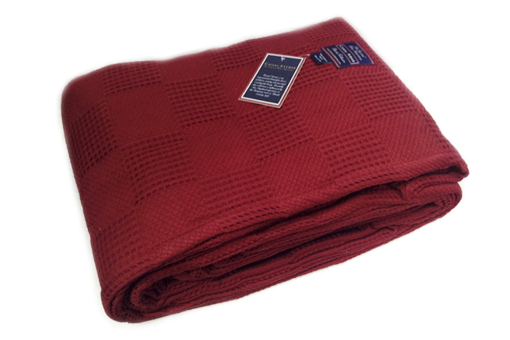 Плед-покрывало 230x220 Casual Avenue Edinburgh красный вид