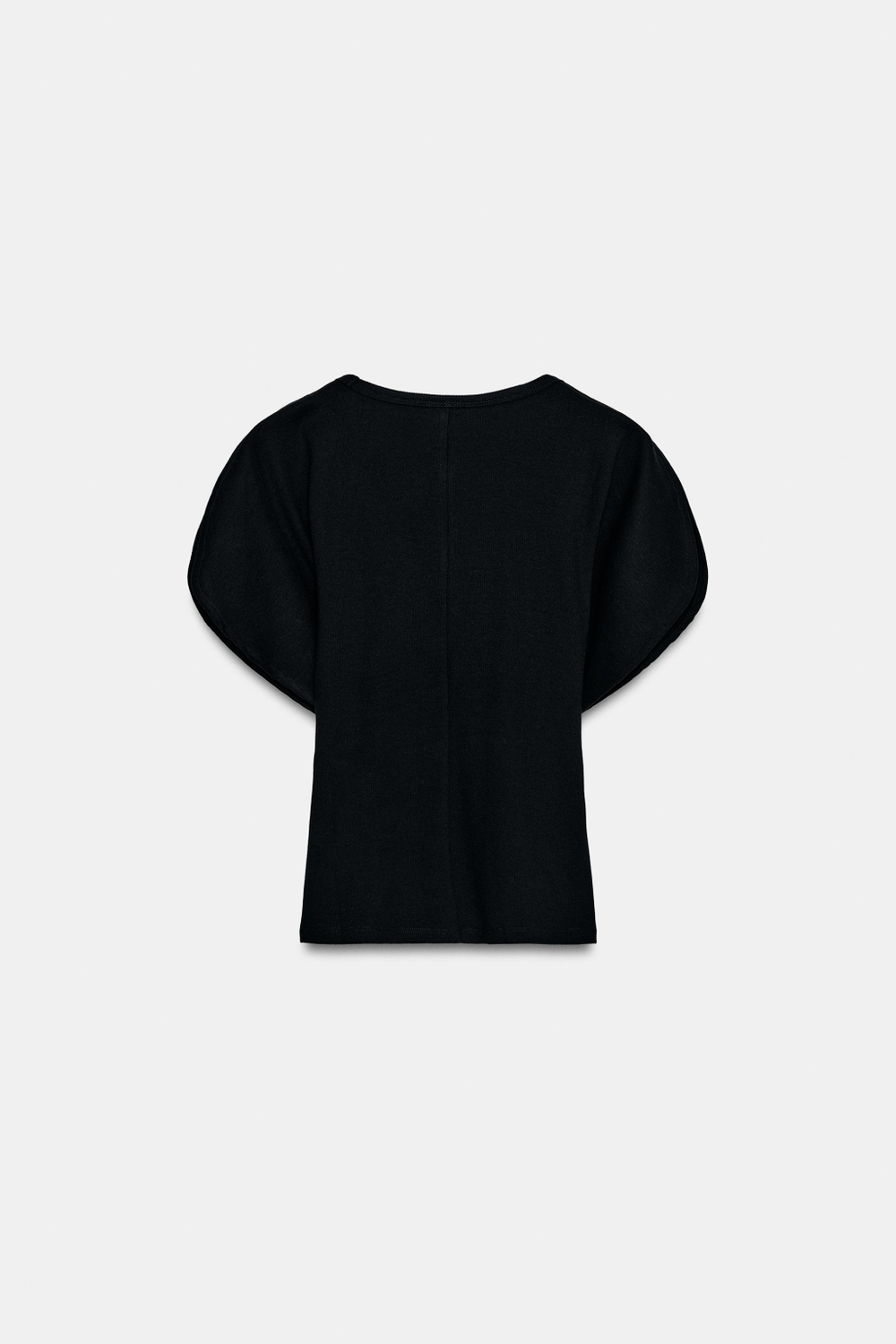 ZARA ФУТБОЛКА С РУКАВАМИ КИМОНО, ЧЕРНЫЙ
