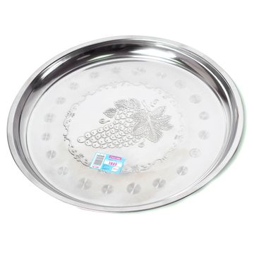 Поднос 34 см. из нержавеющей стали Kamille КМ 4300