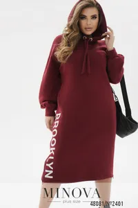 Платье 2401-бордо Minova