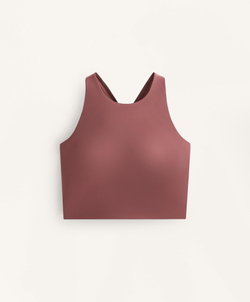 Oysho Кроп-топ с открытой спиной Light Touch, темно-розовый