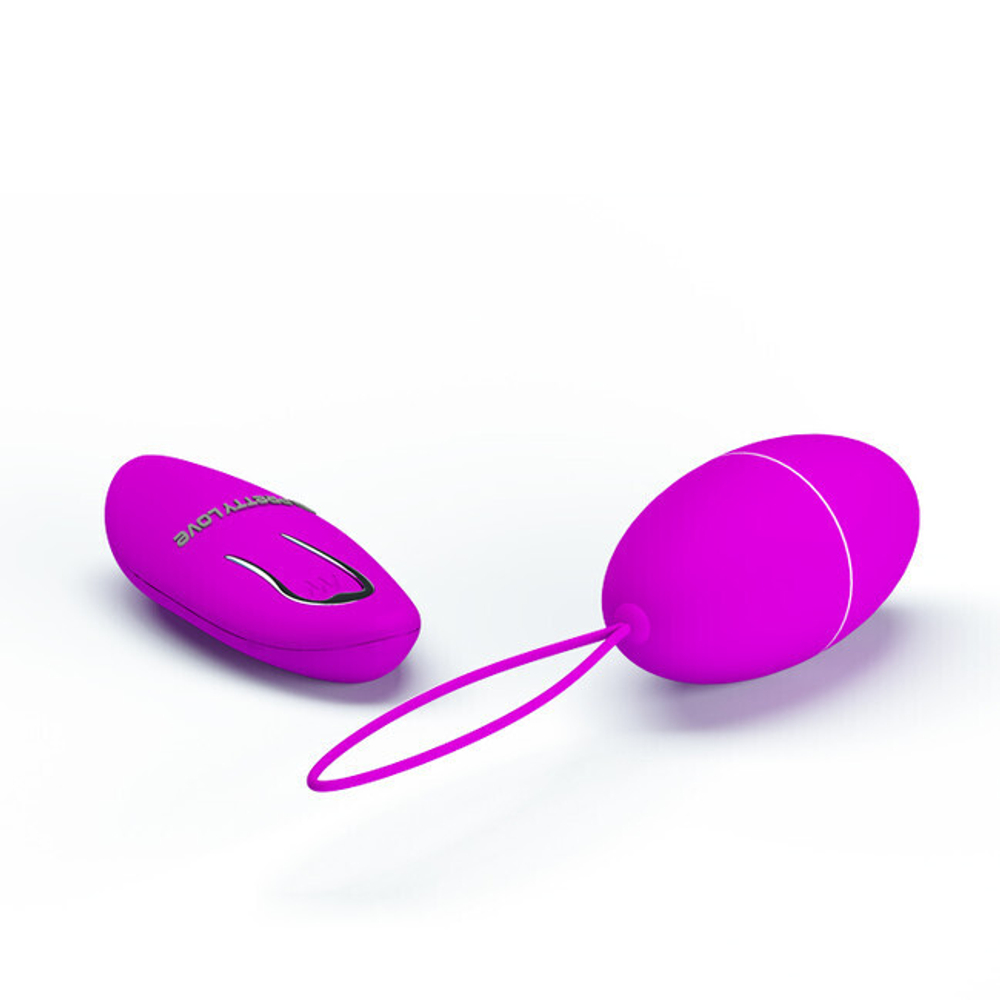 Виброяйцо с пультом ДУ PrettyLove Joanne (Цвет: фиолетовый)