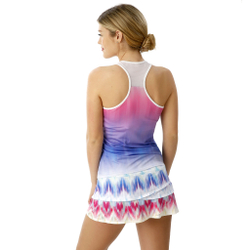 Женская теннисная юбка Lucky in Love Long Illusion Scallopp Skirt Special Edition Women - White, Multicoloured