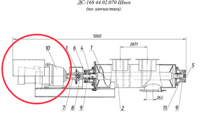 Мотор-редуктор 3МП-50-56-510-110У2