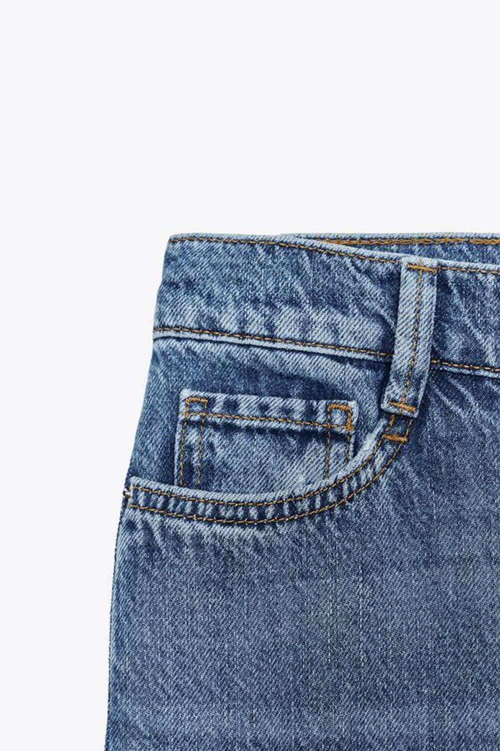 ZARA ДЖИНСЫ Z1975 WIDE LEG С ВЫСОКОЙ ПОСАДКОЙ, ИНДИГО