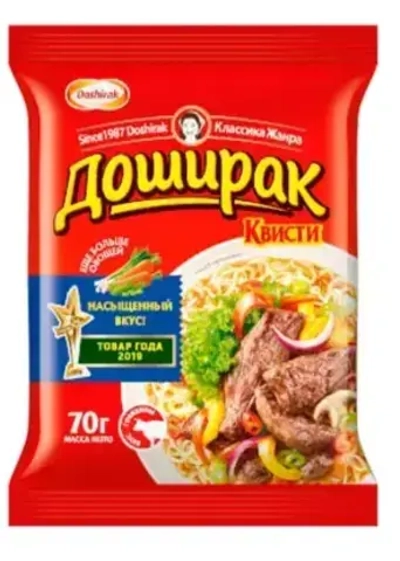 Блюдо б/п Доширак Квисти лапша 70г*36 вкус говядина