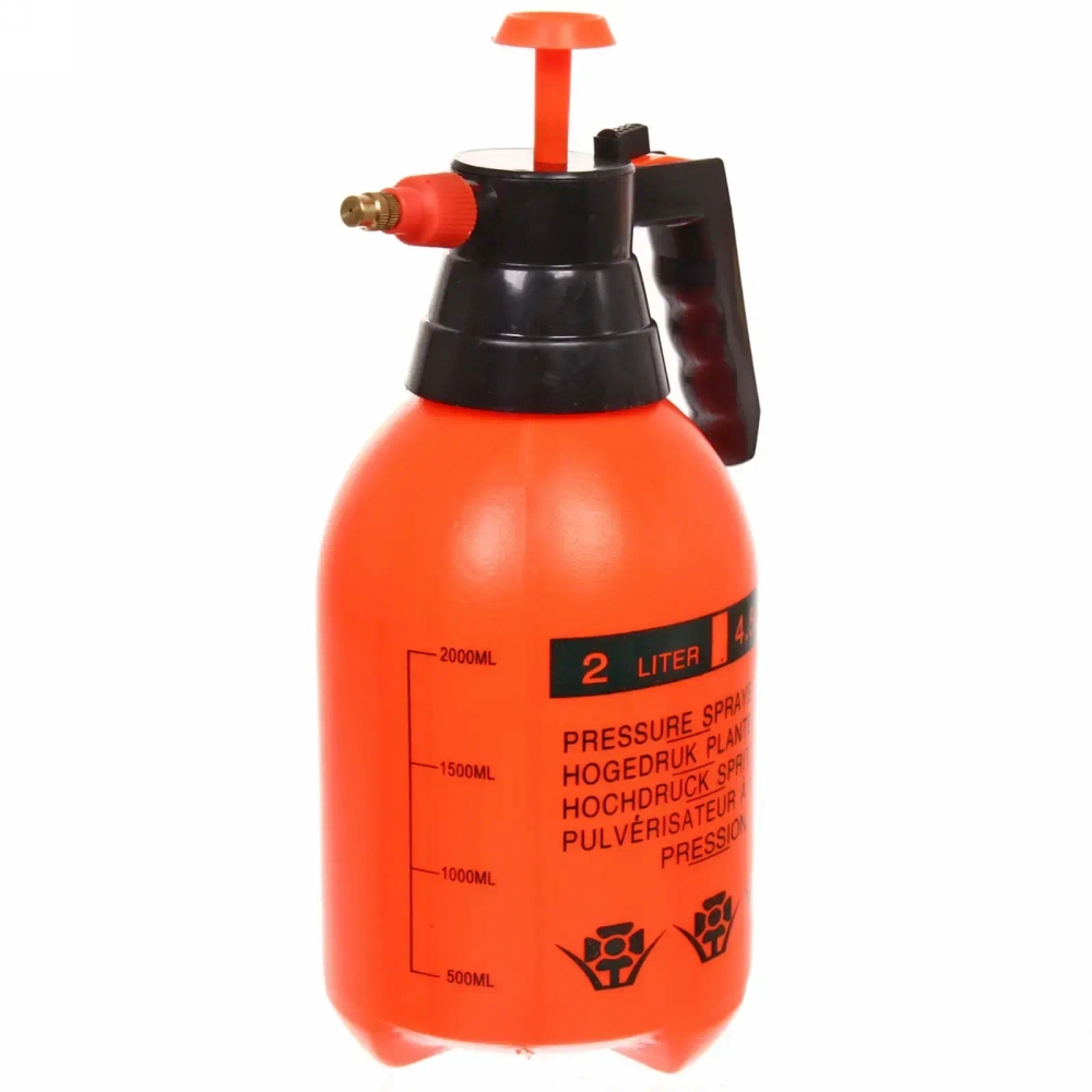 Опрыскиватель помповый 2л «Апельсин» пневматический, с мерной шкалой ДоброСад