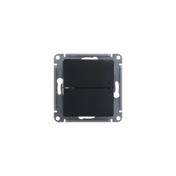 Выключатель 2-кл. СП Glossa 10А IP20 (сх. 5а) 10AX с подсветкой механизм антрацит SE GSL000753
