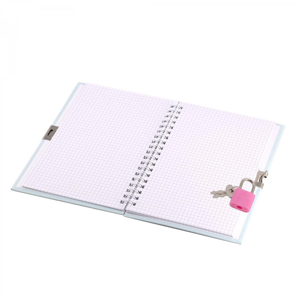 Блокнот 13,0 см * 18,0 см , гребень, Alingar, ламинация, эффект 3D, замочек, 45 л., дизайнерский блок, линия, "Бабочки"