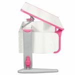 Стол-парта регулируемый "ДЭМИ" СУТ.43, 1000х550х530-815 мм, серый каркас, пластик розовый, рамух белый (КОМПЛЕКТ)