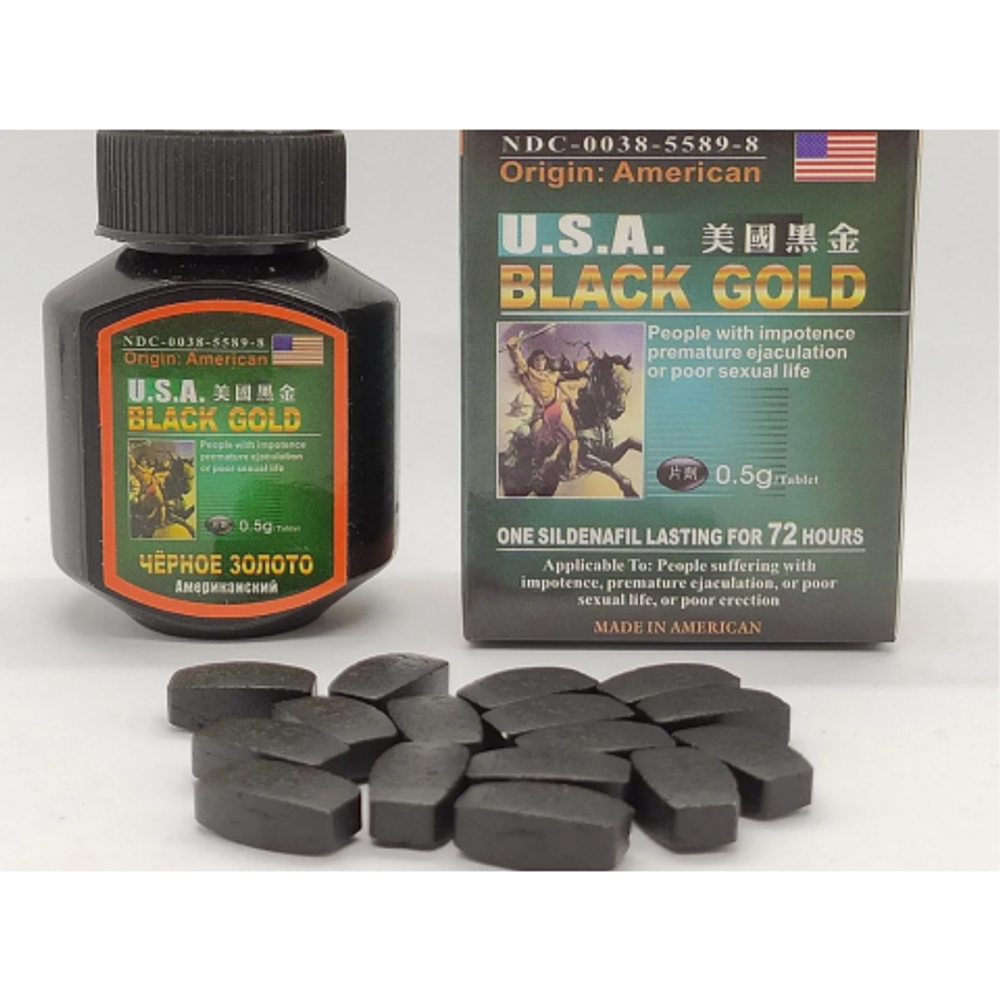Мужской возбудитель Black gold 10 табл.