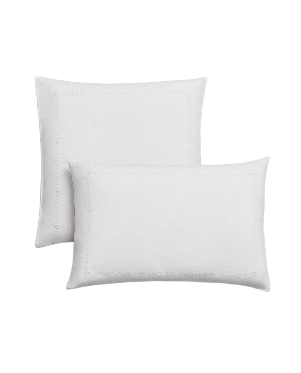 Наволочка Zara Home хлопок, лён 100%, однотонный, 5190/091