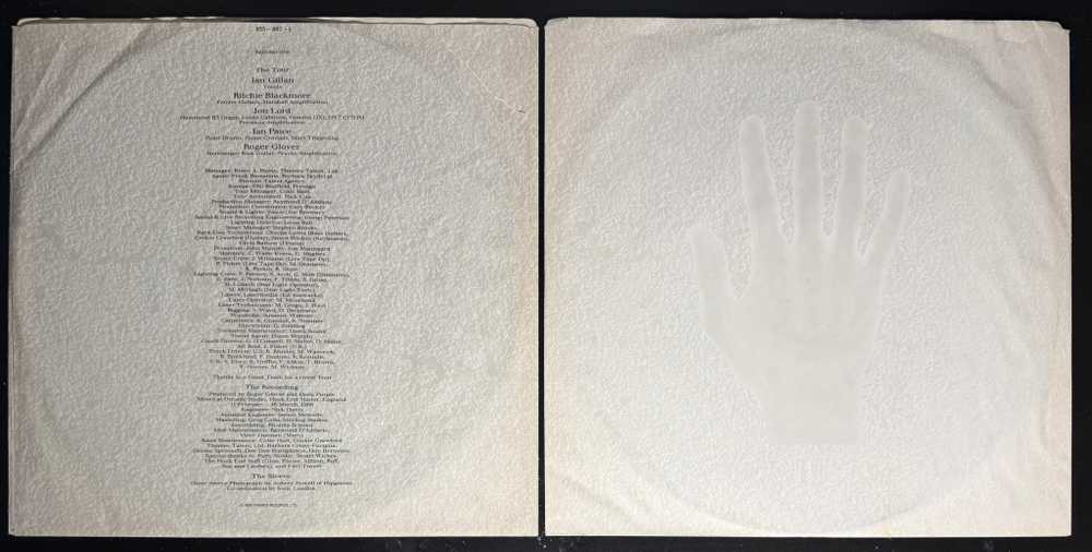 Deep Purple ‎– Nobody's Perfect 2LP (Канада 1988г.) Т