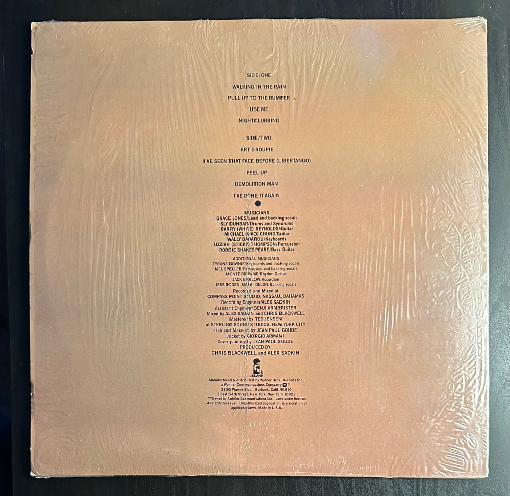 Grace Jones - Nightclubbing (США 1981г.)