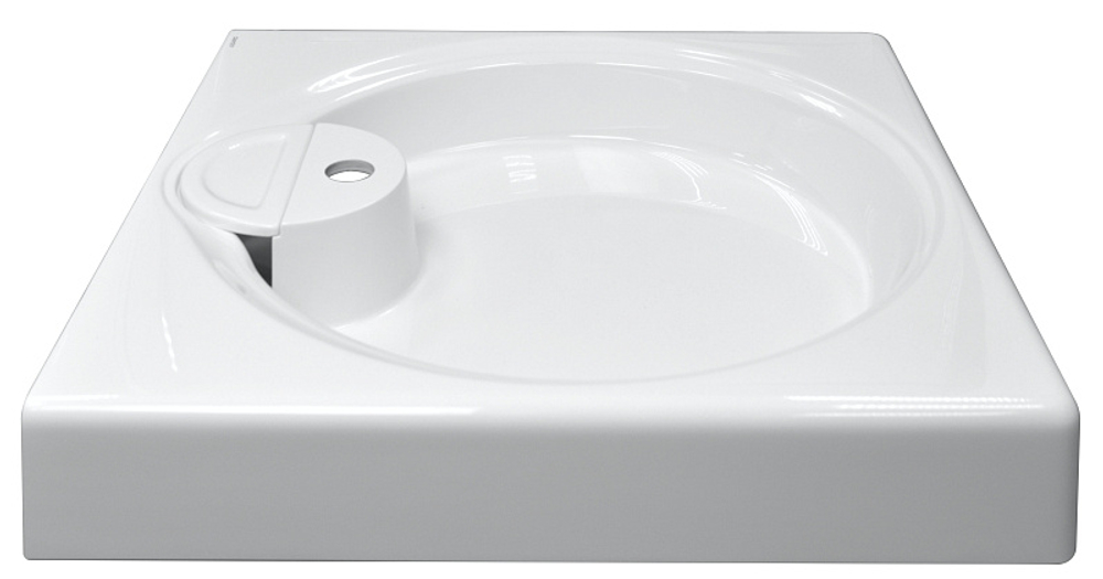 Раковина подвесная Azario Lindi 597х595х90 литьевой мрамор, белый (CS00078504)