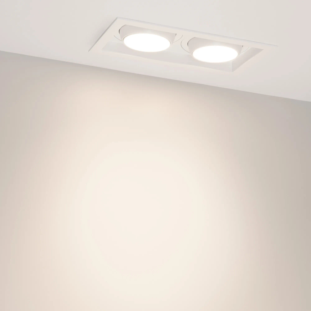Светильник MS-VORTEX-BUILT-S250x140-2x30W Day4000 (WH-WH, 50 deg, 230V) (Arlight, IP20 Металл, 5 лет) 042370