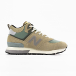 кроссовки New Balance 574 Mid x Stone Island Olive / White Winter