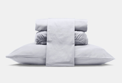 Постельное белье 1.5 спальное Mollen светло-серое