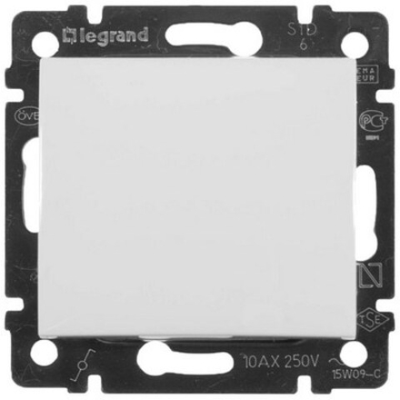 774406 Legrand Переключатель одноклавишный белый Valena