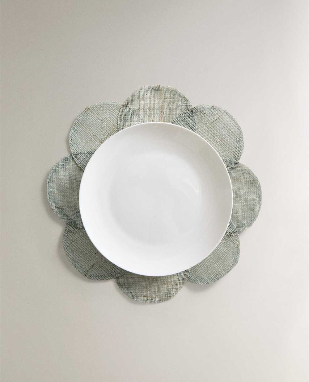 Zara Home сервировочная салфетка из рами, цветочный мотив, 38 38 см
