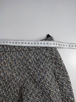 Юбка серая с разрезом 48 размер