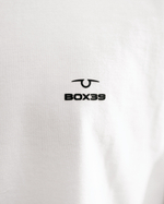 Футболка белая с лого на груди M