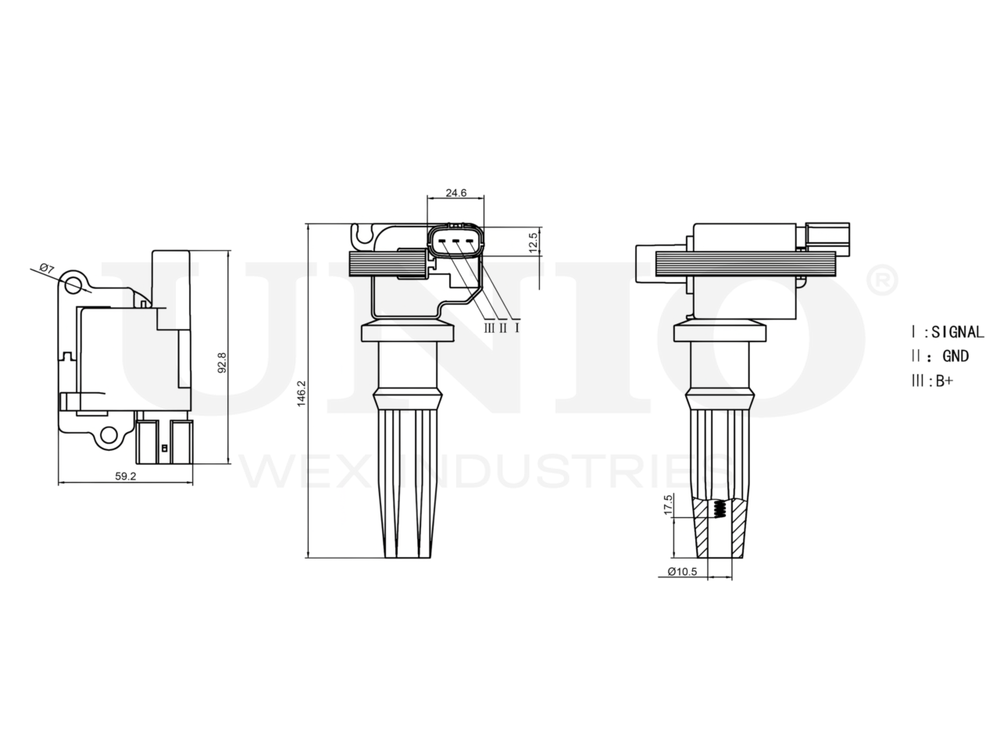 Катушка зажигания UNIO IGC-10033
