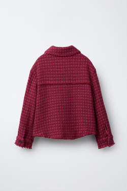 ZARA КУРТКА-РУБАШКА, РОЗОВЫЙ