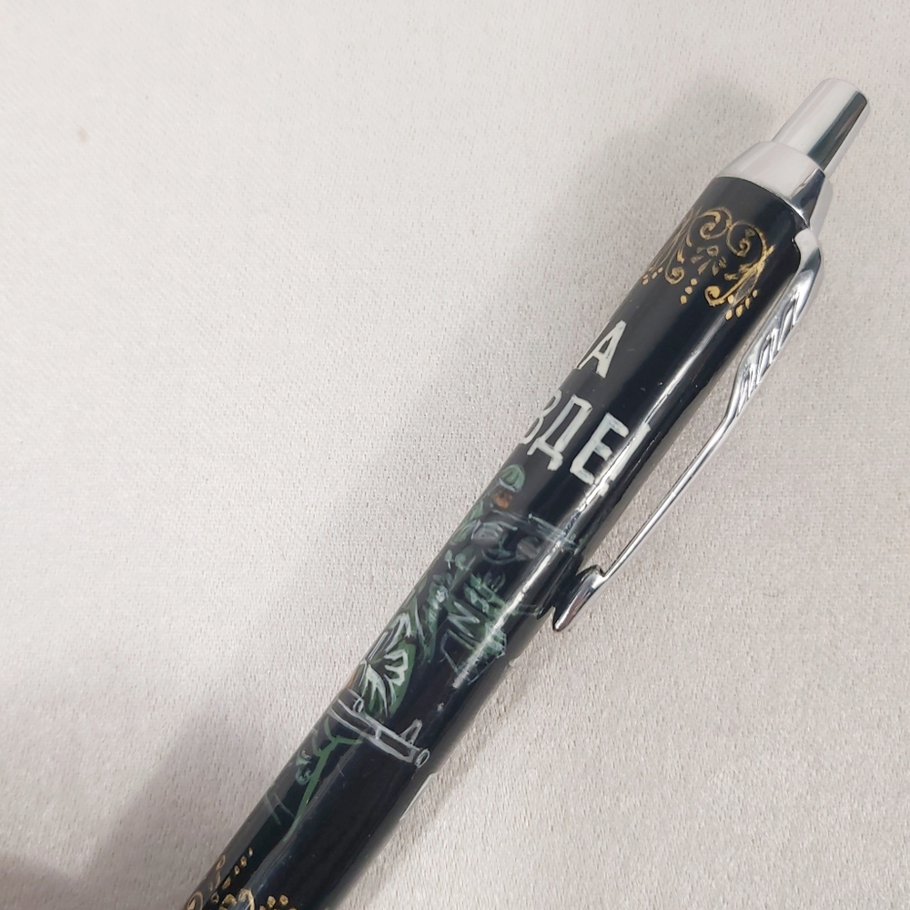 Ручка Паркер "Сила в правде" с ручной росписью Палех в футляре