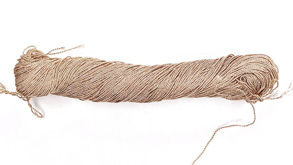 Шнур золото розовое 6 сложений 0,8мм