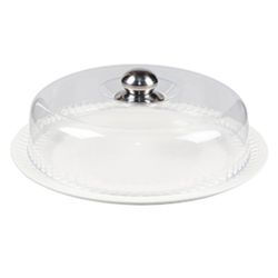 Блюдо круглое d 34,5 см с крышкой для хранения и выкладки P.L. Proff Cuisine