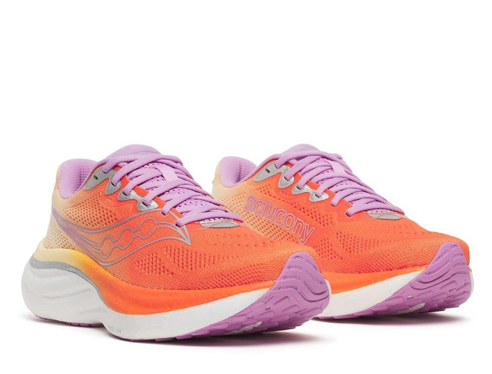 Кроссовки для бега женские Saucony Ride 19 W Оранжево-розовые