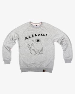 Толстовка Кот ААААААА Серый