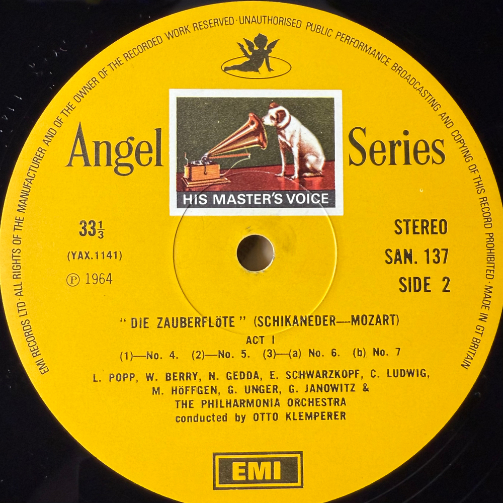 Моцарт - Волшебная флейта 3LP (Англия 1964г.)