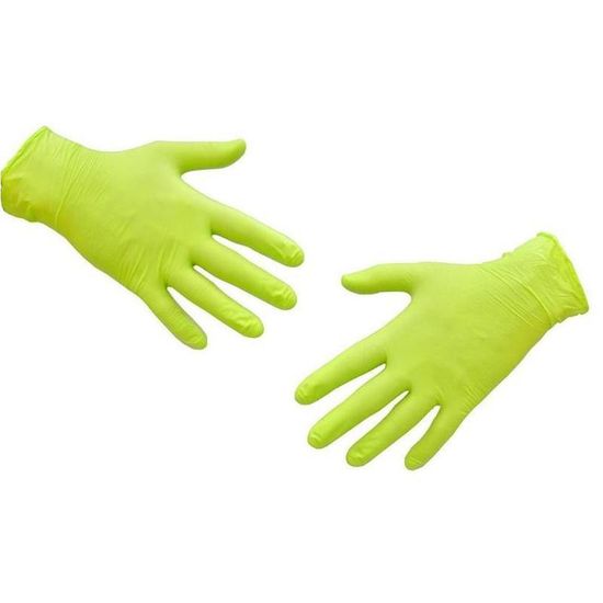 Перчатки KLEVER размер S нитриловые лайм 50 пар/уп
